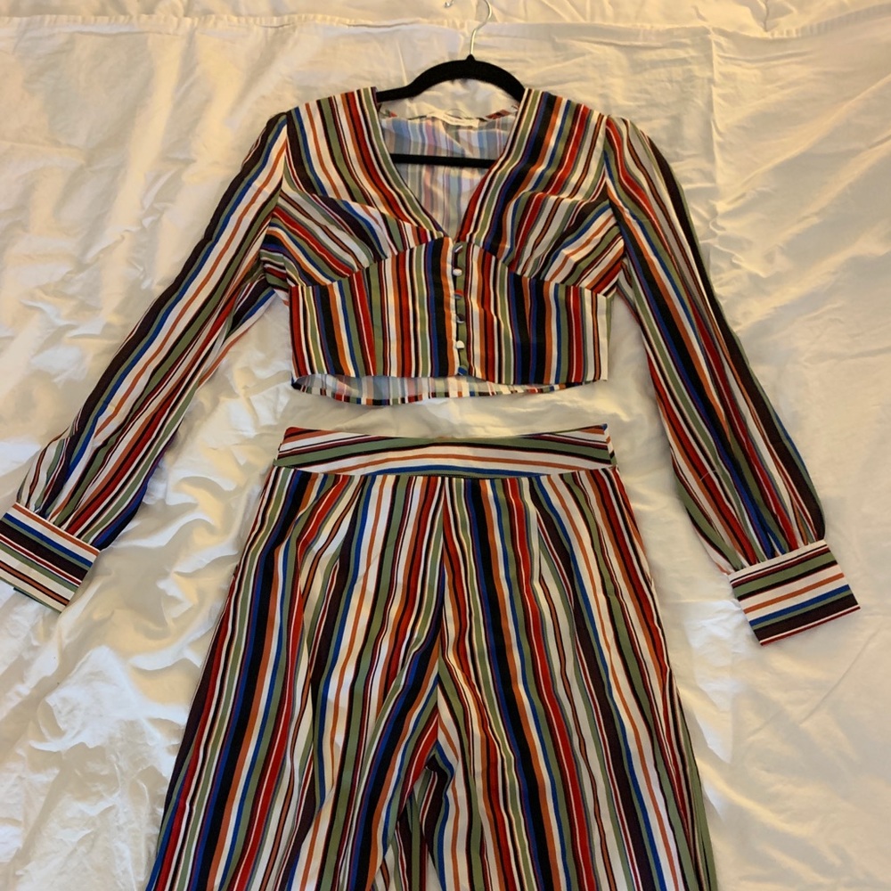 Adorable two piece jumpsuit.